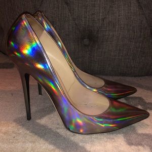 Jimmy Choo Holographic Anouk Heels